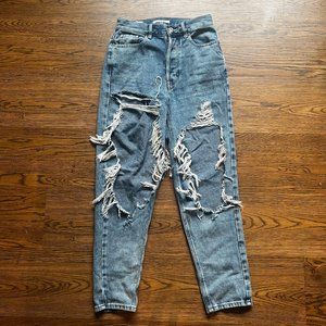 Super Ripped High Rise Straight Legged PacSun Jeans | Size: 24